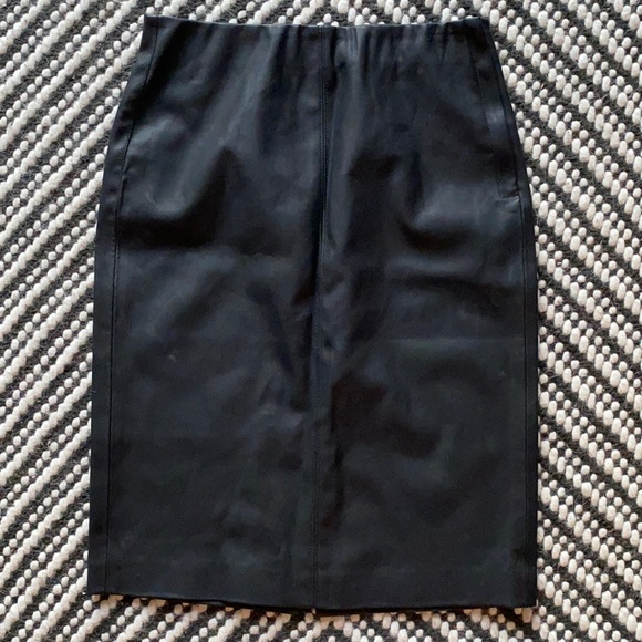 Blank NYC Monique Black Faux Leather Pencil Skirt - Picture 2 of 8